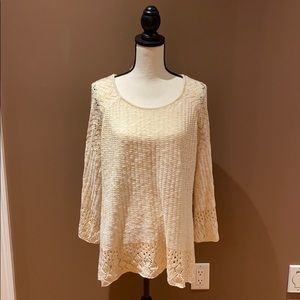 Lauren Conrad Boho Cream Sweater